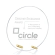 Windsor Circle Award - Gold | https://www.bestnamebadges.com