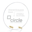 Windsor Circle Award - Gold | https://www.bestnamebadges.com