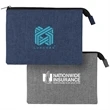 Heathered Reusable 3-Pocket EVA Pouch | https://www.bestnamebadges.com