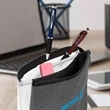 Heathered Reusable 3-Pocket EVA Pouch | https://www.bestnamebadges.com