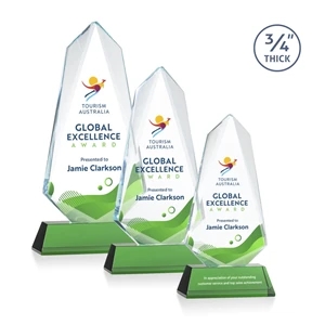 Sheridan VividPrint™ Award on Newhaven - Green | https://www.bestnamebadges.com