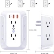 USB Wall Outlet Extender Surge Protector | https://www.bestnamebadges.com