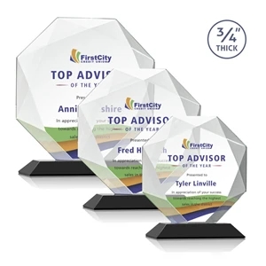 Bradford VividPrint™ Award - Black | https://www.bestnamebadges.com