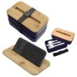 Stackable Bento Box With Phone Stand | https://www.bestnamebadges.com