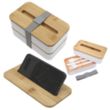 Stackable Bento Box With Phone Stand | https://www.bestnamebadges.com