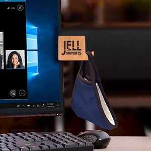 Wood Mask Perch | https://www.bestnamebadges.com