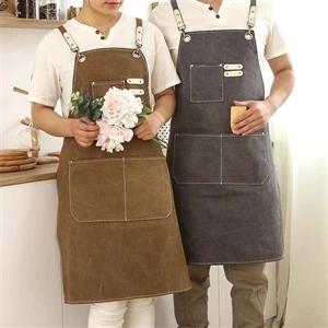 Aprom Men Women Canvas Cooking Apron | https://www.bestnamebadges.com