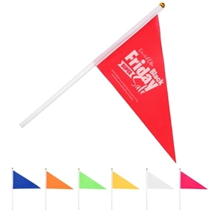 Triangle Hand Wave Stick Flag