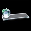 Apple Award on Clear Base | https://www.bestnamebadges.com