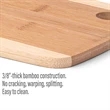 The Camden 9-Inch Two-Tone Bamboo Cutting Board | https://www.bestnamebadges.com