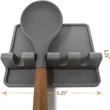 Silicone Utensil Rest with Drip Pad | https://www.bestnamebadges.com