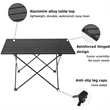 Portable Folding Aluminum Camping Table | https://www.bestnamebadges.com