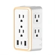 Socket USB Charger Multi Plug Wall Outlet Extender | https://www.bestnamebadges.com
