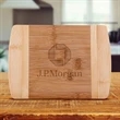 The Wellington 8-Inch Two-Tone Bamboo Cutting Board | https://www.bestnamebadges.com