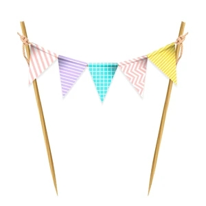 Paper Banner Toothpicks - Style D | https://www.bestnamebadges.com