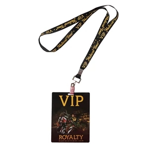 Silkscreen Lanyard w/Credential Badge