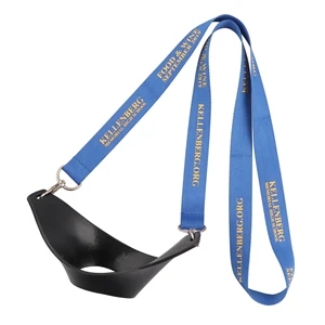 3/4" Double Ended Lanyard w/ Wine Glass  Holder