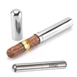 Stainless Steel Lightweight Slip Cap Cigar Tube | https://www.bestnamebadges.com