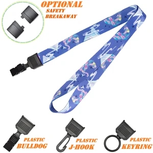 Full Bleed Sublimation Lanyards with Plastic Attachments | https://www.bestnamebadges.com