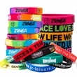 Custom Silkscreen Printed Silicone Wristbands | https://www.bestnamebadges.com