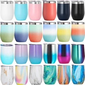 12Oz Insulated Wine Tumbler