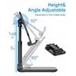 Height Adjustable Foldable Cell Phone Stand | https://www.bestnamebadges.com