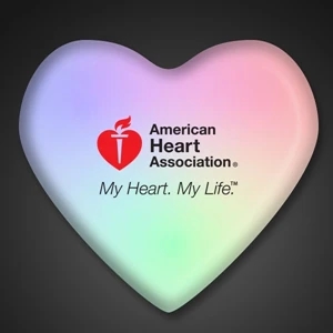 Light Up Aurora Heart Color Changing LED Pin