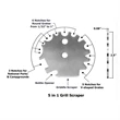 Stainless Steel BBQ Grill Scraper | https://www.bestnamebadges.com