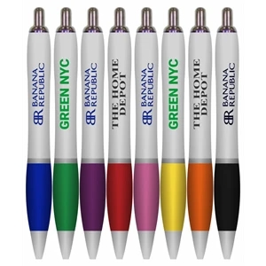 Click Pen Rio Retractable with Rubber Grip