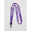 Screen Printed Polyester Lanyards with Plastic Attachment | https://www.bestnamebadges.com