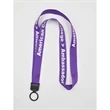 Screen Printed Polyester Lanyards with Plastic Attachment | https://www.bestnamebadges.com