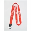 Screen Printed Polyester Lanyards with Plastic Attachment | https://www.bestnamebadges.com