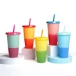 24oz Reusable Cold Drink Color Changing Cups | https://www.bestnamebadges.com
