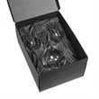 Sanguine Carafe & Carlita Stemless Wine | https://www.bestnamebadges.com