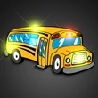 Flashing School Bus Pins | https://www.bestnamebadges.com