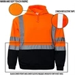 High Visibility  pull-over Hoodie | https://www.bestnamebadges.com