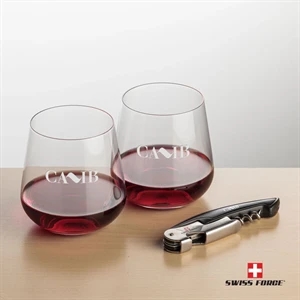 Swiss Force® Opener & Howden Stemless Wine | https://www.bestnamebadges.com