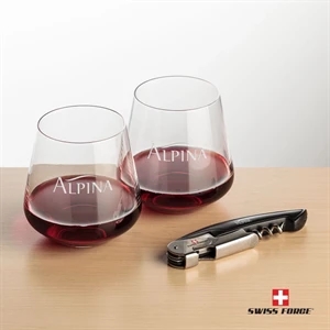 Swiss Force® Opener & Cannes Stemless Wine | https://www.bestnamebadges.com