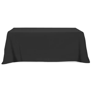 Flat Poly/Cotton 3-sided Table Cover - fits 8' standard t... | https://www.bestnamebadges.com