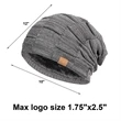 Slouchy Beanie for Men | https://www.bestnamebadges.com