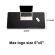 Waterproof PU Leather Desk Writing Mat | https://www.bestnamebadges.com