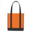 Non-Woven Two-Tone Shopper Tote Bag | https://www.bestnamebadges.com