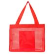 Sheer Striped Tote Bag | https://www.bestnamebadges.com