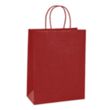 Custom Vertical Brown Kraft Paper Shopping Bag | https://www.bestnamebadges.com