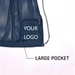 Mesh Drawstring Bag with Exterior Pocket | https://www.bestnamebadges.com