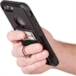 Cell Phone Leather Card Holder with Ring Stand | https://www.bestnamebadges.com