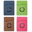 Cell Phone Leather Card Holder with Ring Stand | https://www.bestnamebadges.com