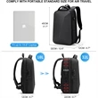 Anti-Theft Hard Shell Backpack with USB Port | https://www.bestnamebadges.com