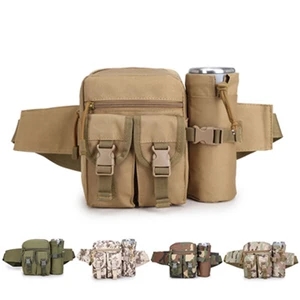 Tactical Fanny Pack Waist Bag With Water Bottle Pocket Holde