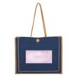 Paradise Jute Tote Bag | https://www.bestnamebadges.com